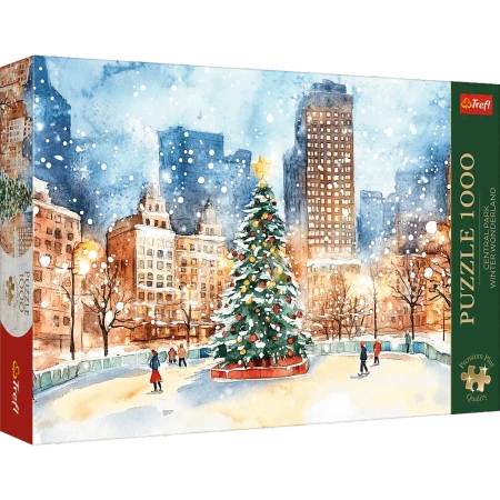 Puzzle 1000 elementów. Premium Plus Quality. Zimowa Kraina Czarów w Central Parku