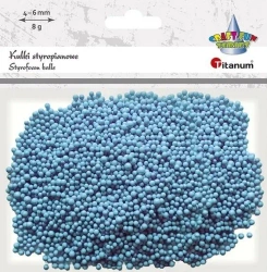 Kulki styropianowe 8g jasnoniebieskie mix 4-6mm - Titanum
