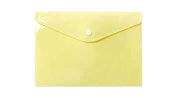 Teczka koperta A5 PP pastel żółta - Biurfol