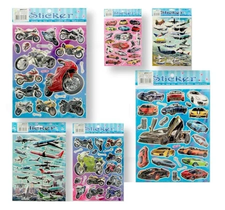 Naklejki laser transport 20x25mm MIX - Penword