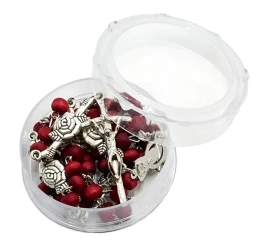 Różaniec zapachowy różany w pudełku - Art Sacrum