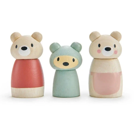 Misie drewniane 3szt - Tender Leaf Toys