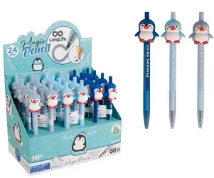 Ołówek wieczny Magic Pencil Pingwiny (24szt) - MP Main Paper