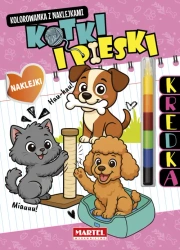 Kolorowanka z kredką Kotki i pieski - praca zbiorowa