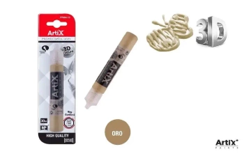 Farba strukturalna 3D złoty 30ml - Artix