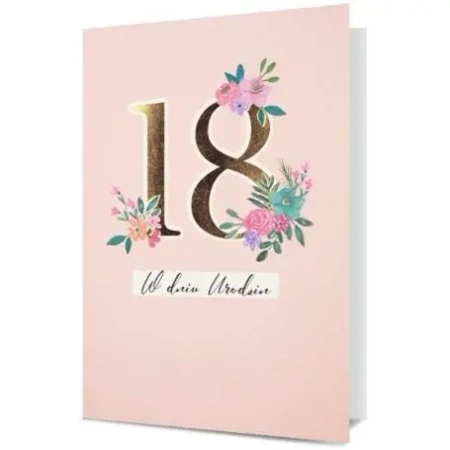 Karnet B6 Urodziny 18 - Pan Dragon