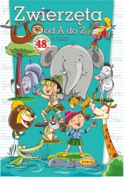 Zwierzęta od A do Z. 48 naklejek - Ernest Błędowski, Włodzimierz Kruszewski