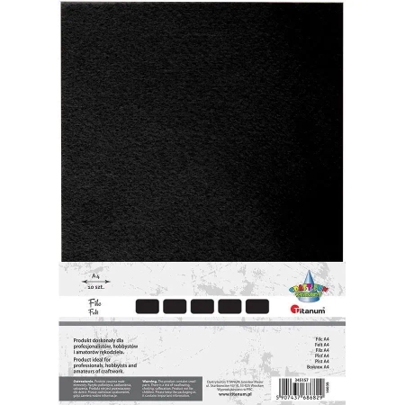 Filc A4 czarny 10szt - Titanum