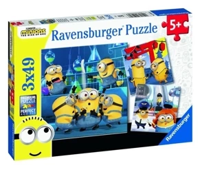 Puzzle 3x49 Minionki 2 - Ravensburger