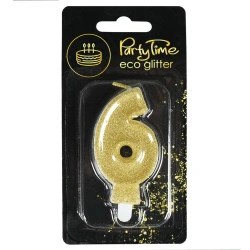 Świeczka 6 eko-brokat - Arpex