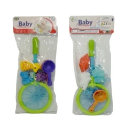 Zabawka do kąpieli sitko 2w1 wędka ze zwierzątkami - SWEDE