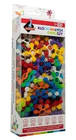 Klocki małych geniuszy - Kulki mini 130 elementów - Askato