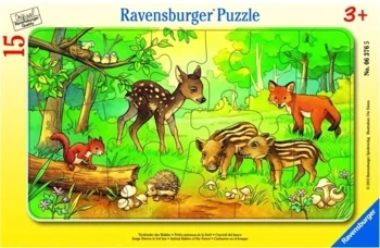 Puzzle 15 Leśne zwierzęta - Ravensburger