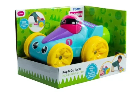 Toomies piłeczkowa wyścigówka nieb Pop&Go TOMY
