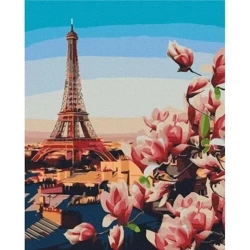 Malowanie po numerach - Paryskie Magnolie 40x50cm - Twoje Hobby
