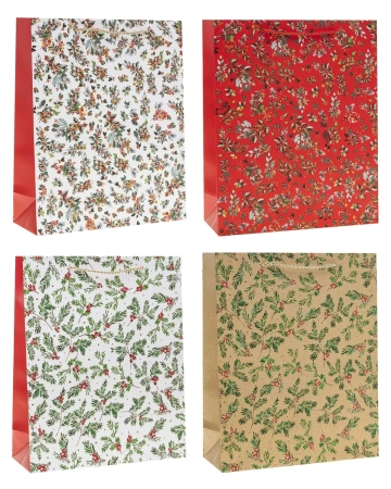 Torebka prezentowa L Boże Narodzenie mix - Rozette