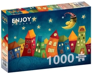 Puzzle 1000 Kolorowe domy - Enjoy