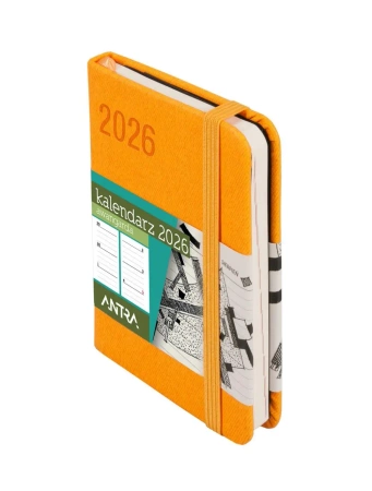 Kalendarz 2026 A7 Awangarda TDW pomarańczowy - -