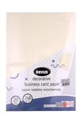 Papier wizytówkowy A4/20K kremowy Duży Młotek - Beniamin