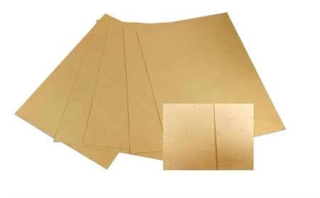 Karton 220g wytłaczany Anioły 25x35cm 5ark złote - Galeria Hobby