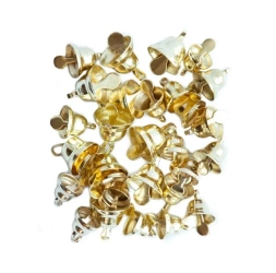 Dzwoneczki metalowe złote 30szt - Dalprint dpCraft