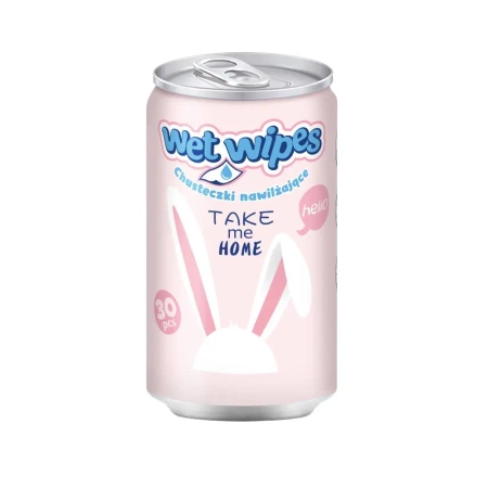 Chusteczki nawilżające w puszce Astra Care Króliczki 1szt.mix - ASTRA art-pap