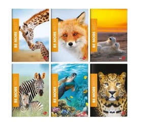 Zeszyt A4/72K kratka Be More Wild (10szt) - Koh-I-Noor
