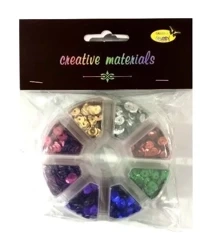 Cekiny 8 kolorów 6mm 40g - Galeria Hobby