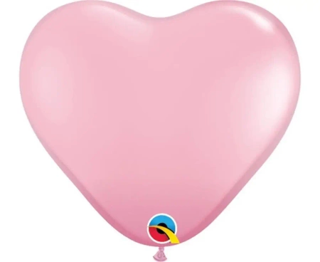 Balon serce pastelowy j. różowy 15cm 100szt - Godan