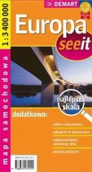 Europa see it - mapa samochodowa 1:3400000 - opracowanie zbiorowe