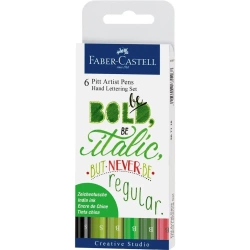 Zestaw pisaków Pitt Artist Pen handlettering 6zt - Faber Castell