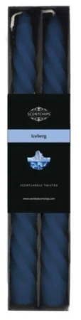 Świeca stołowa zakręcona o zapachu Iceberg 2szt - ScentChips