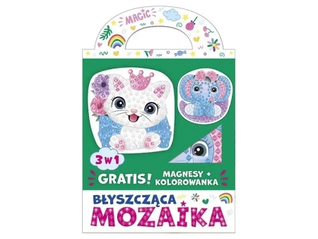 Błyszcząca mozaika 3w1 - Kotek i słonik - Ranok-Creative