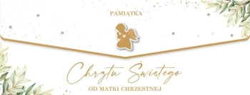 Karnet Chrzest od Matki Chrzestnej - Armin Style