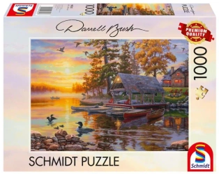 Puzzle PQ 1000 DARREL BUSH Przystań kajakowa G3 - Schmidt