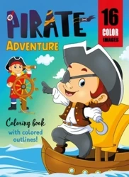 Kolorowanka A4 16 obrazków Piracka przygoda - Fresh