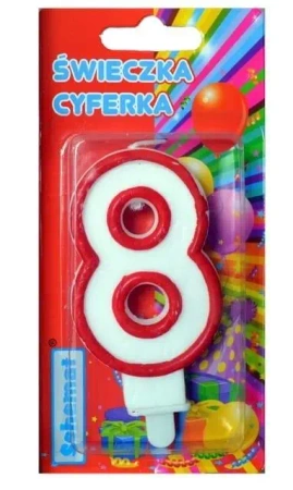 Świeczka cyferka 8 - Schemat