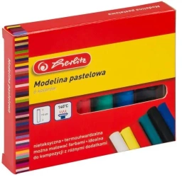 Modelina klasyczna 6 kolorów pastel - HERLITZ
