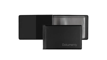 Okładka na dokumenty małe czarna - Biurfol