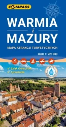 Mapa atrakcji turystycznych Warmia i Mazury - praca zbiorowa