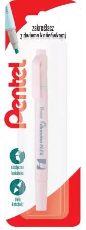 Zakreślacz dwustronny SLW11P pastelowy różowy 1 szt. - PENTEL