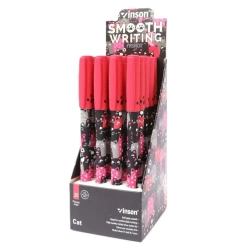 Długopis z zatyczką Fashion Cat niebieski (20szt) - Titanum