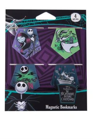 Zakładki magnetyczne Disney Burton's Nightmare 4szt. wzór 2 - PATIO