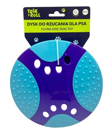 Dysk do rzucania dla psa 23cm - niebieski