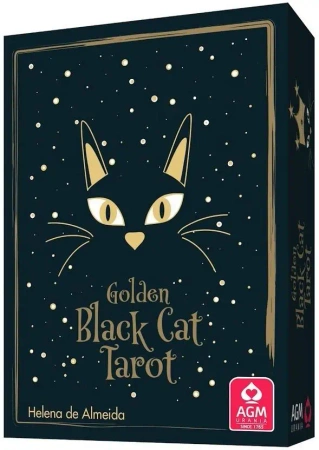 Karty tarot Golden Black Cat - Cartamundi