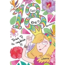 Karnet A5 Urodziny 18 - Dziewczyna tropiki - Henry