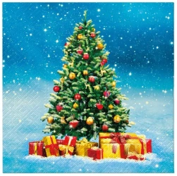 Serwetki świąteczne Christmas Tree Gifts 33x33 cm (20 sztuk)