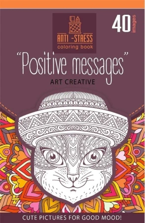Kolorowanka antystresowa 126x200 20 Positive msg - Fresh