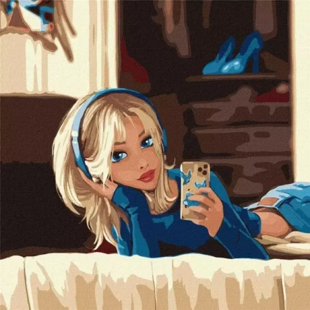 Malowanie po numerach - Ulubione selfie 40x40cm - Ideyka