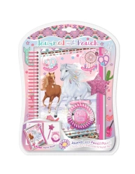 Notatnik na spirali w saszetce Konie